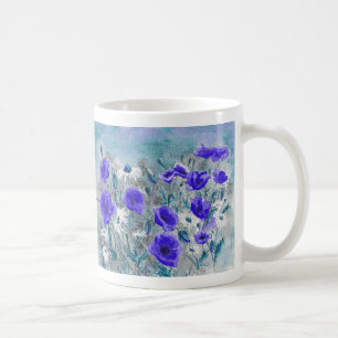 Caneca De Café Da "caneca do azul papoila"