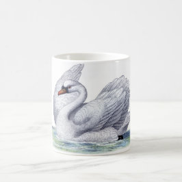 Caneca de café da cisne do vintage