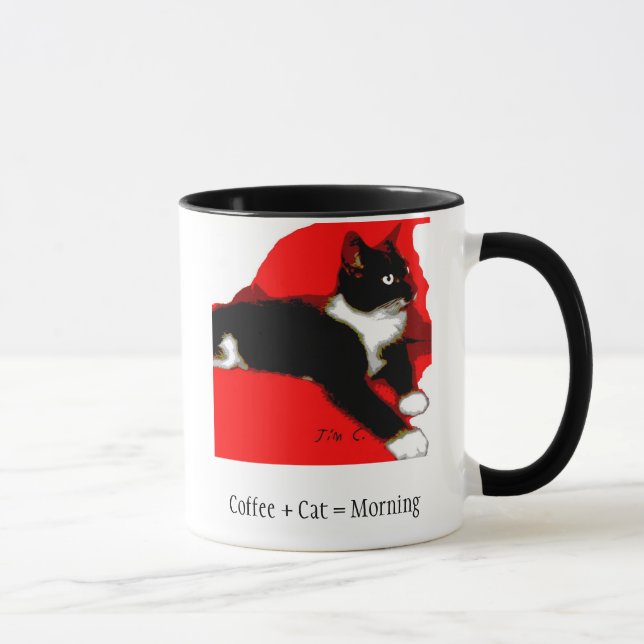 Caneca de café da coleção de Meowu (jaspe) (Direita)