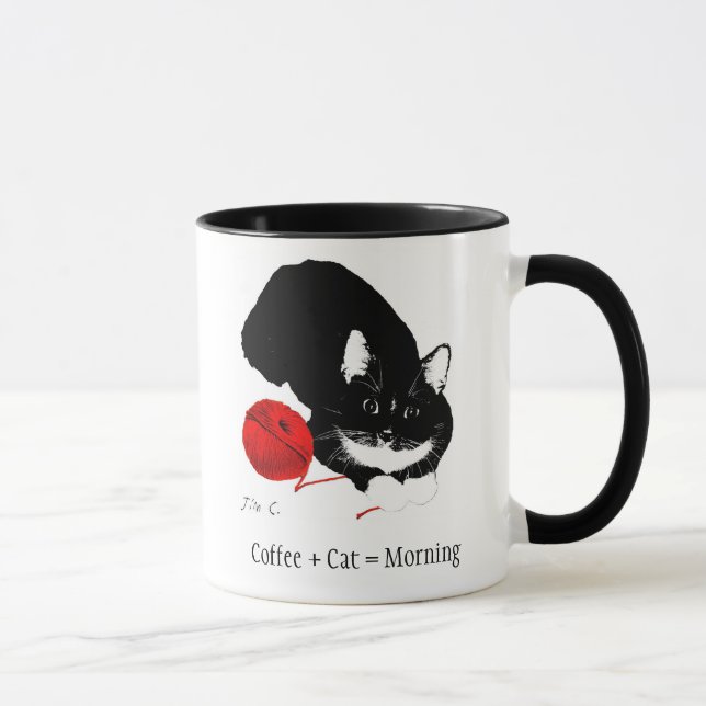 Caneca de café da coleção de Meowu (Tuxey) (Direita)