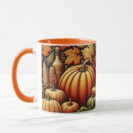 Caneca de Café da Colheita de Abóbora da Temporada