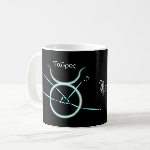 Caneca de Café da Constelação de Touro do Zodíaco