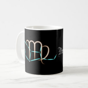 Caneca de Café da Constelação do Zodíaco Virgem