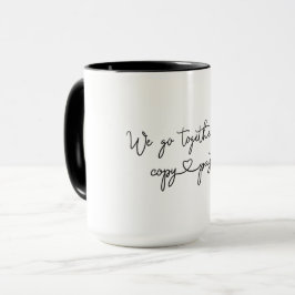 Caneca de café da cópia & da pasta