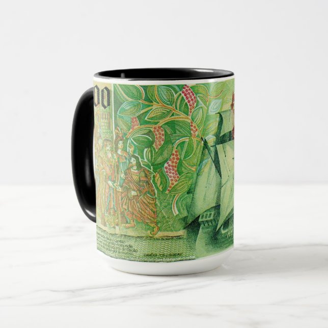 Caneca de café da cultura portuguesa (Frente Esquerda)