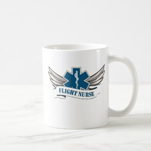 Caneca de café da enfermeira do vôo
