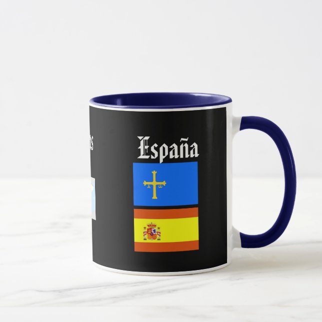 Caneca de café da espanha de Asturias* (Direita)