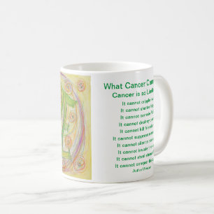 Caneca de Café da Esperança Poema O Que o Câncer N