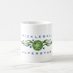 Caneca de café da estrela mundial de Pickleball