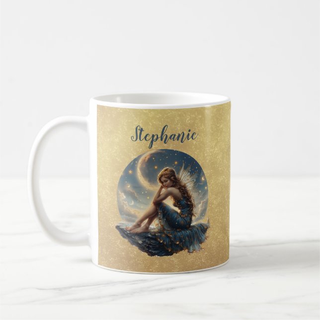 Caneca de café da fada com arte caprichosa da fada (Esquerda)