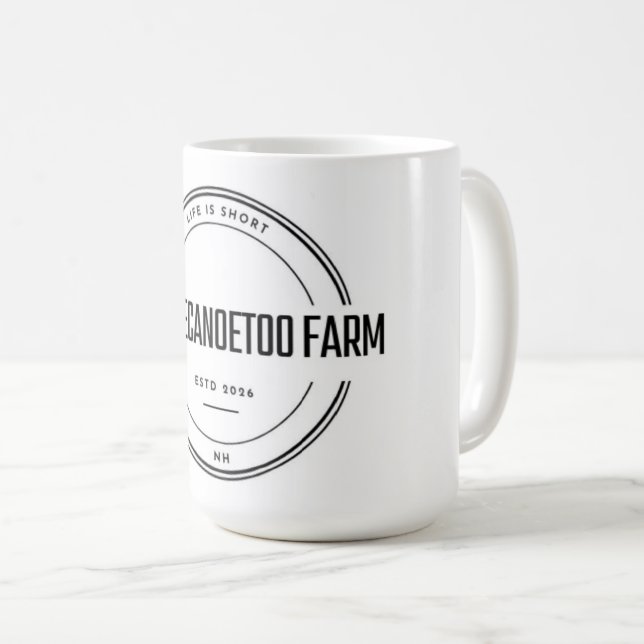 Caneca de Café da Fazenda Andthecanoetoo (Frente Esquerda)