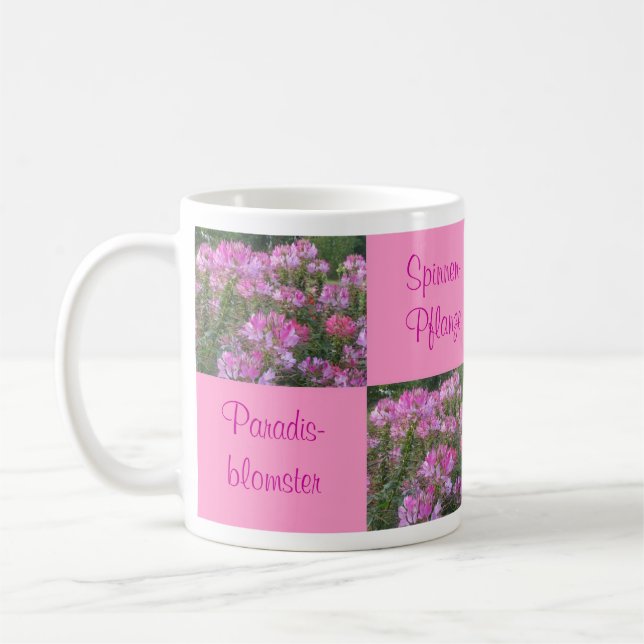 Caneca de café da flor de aranha (Esquerda)