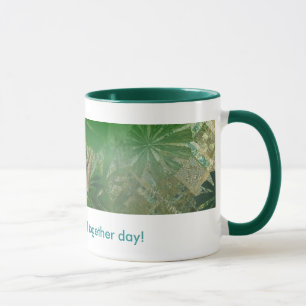 Caneca de café da floresta húmida