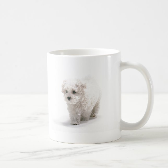 Caneca de café da foto de Bichon Frise (Direita)