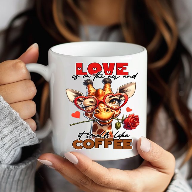 Caneca de Café da Girafa Engraçada Enorme (Criador carregado)