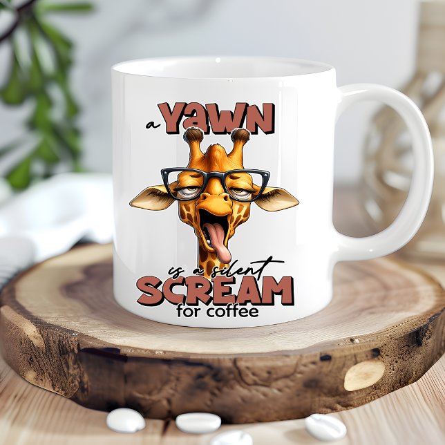 Caneca de Café da Girafa Engraçada para Amantes de (Criador carregado)