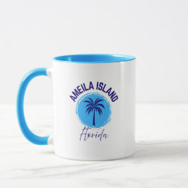 Caneca de café da Ilha Amelia Flórida