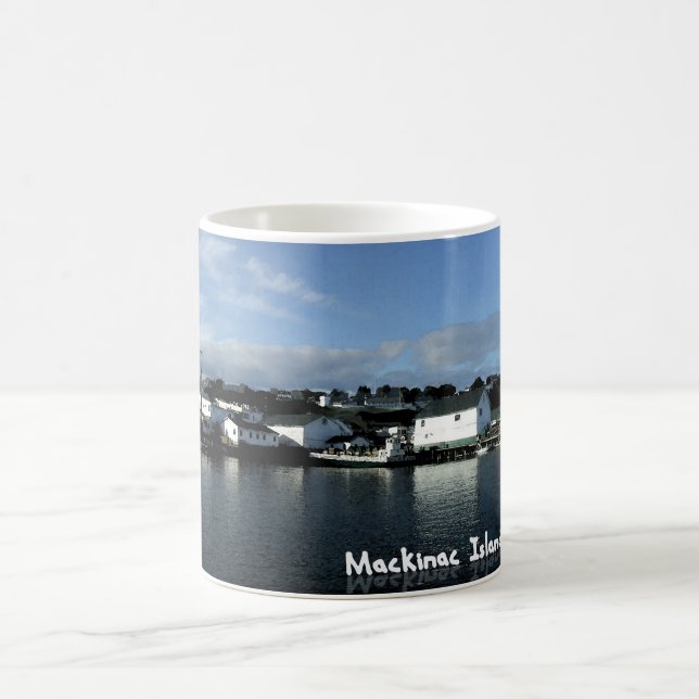 Caneca de café da ilha de Mackinac (Centro)