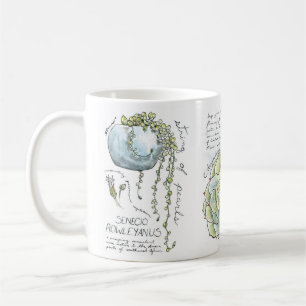 Caneca de café da ilustração da aguarela do