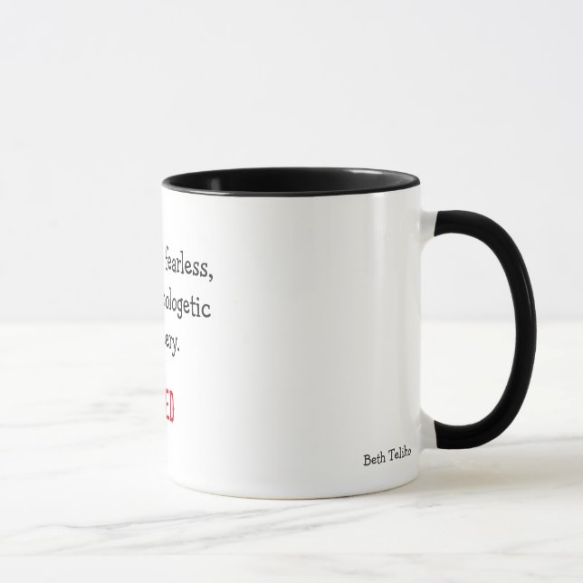 Caneca de café da inspiração do escritor (Direita)