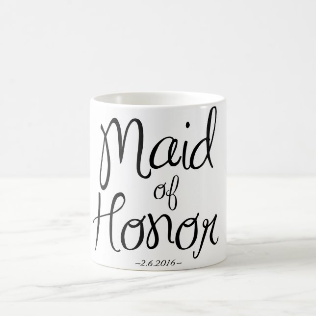Caneca de café da madrinha de casamento (Centro)