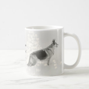Caneca de café da mamã do german shepherd