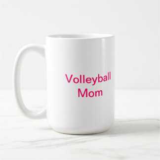 Caneca de café da mamã do voleibol