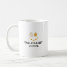 Caneca de Café da Manhã Divertida Escolha de Ovo