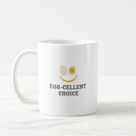 Caneca de Café da Manhã Divertida Escolha de Ovo