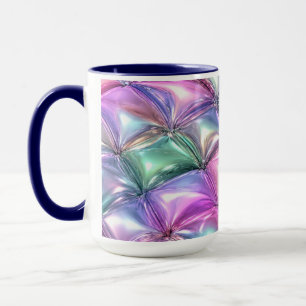 Caneca de Café da Manhã Estética Iridescente 3D Pu
