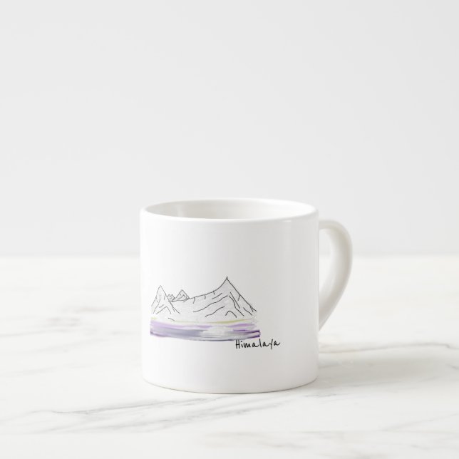 Caneca de Café da Manhã Montanhas Himalaias / Hima (Frente Esquerda)