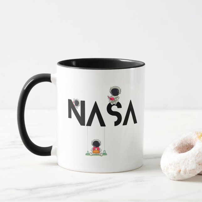 Caneca de café da Nasa (Com Donut)