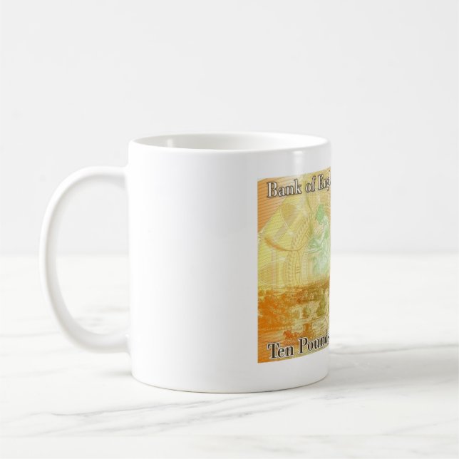 Caneca de café da nota de Jane Austen £10 (Esquerda)