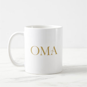 Caneca de café da Oma Presente fofo para a avó