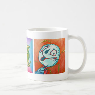 Caneca de café da onça - onça com o homem do