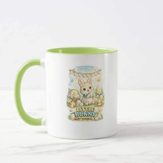 Caneca de Café da Páscoa do Coelhito (Esquerda)