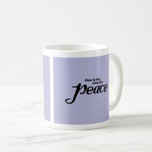 Caneca de café da Paz inspiradora e colorida