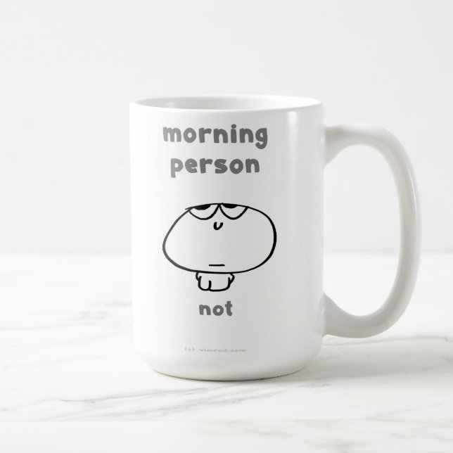 Caneca De Café Da "pessoa manhã VM8577. Não" vimrod (Direita)