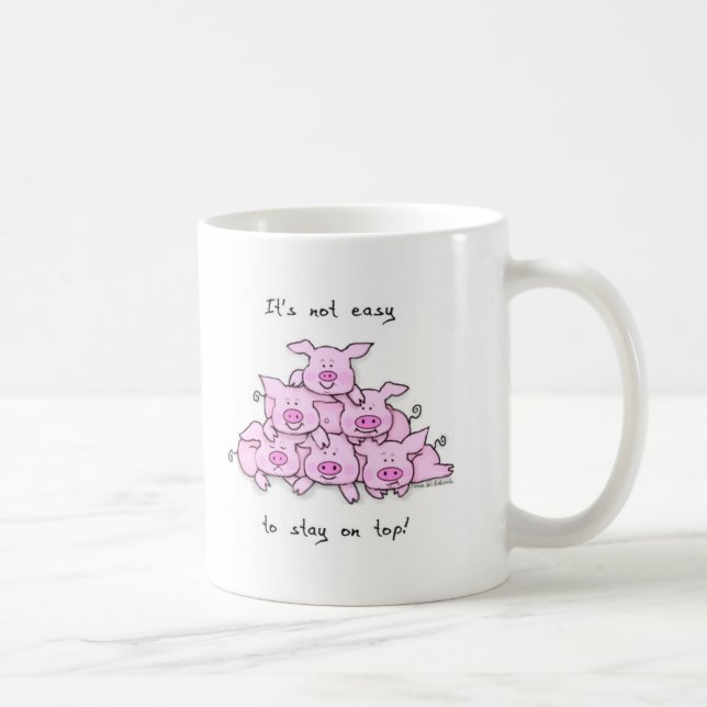 Caneca de café da pirâmide do porco (Direita)