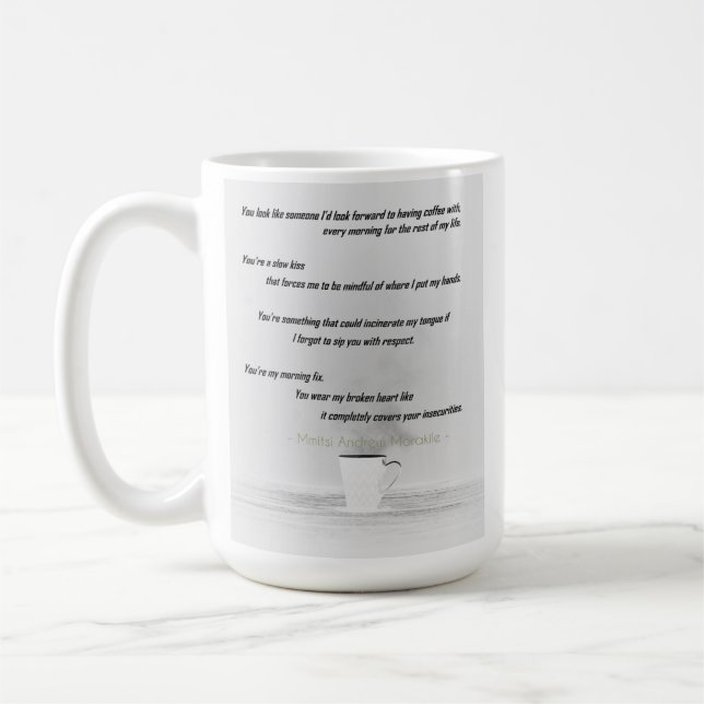 Caneca de café da poesia (Esquerda)