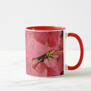 Caneca de café da poinsettia de Natal