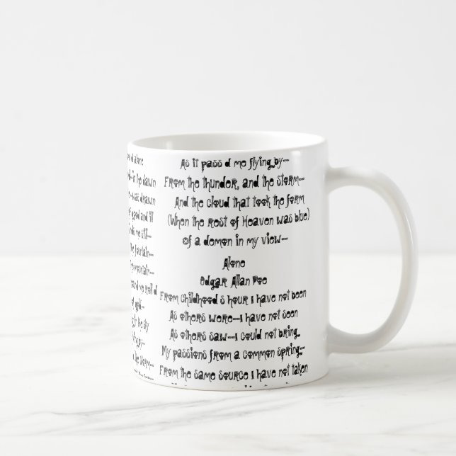 Caneca de café da Ponto de entrada-Poesia (Direita)