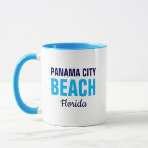 Caneca de café da praia da cidade do Panamá Flórid