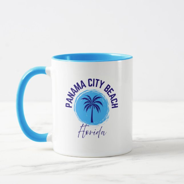Caneca de café da praia da cidade do Panamá Flórid (Esquerda)