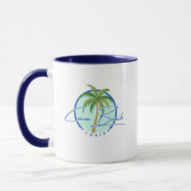 Caneca de café da praia de Cocoa Florida