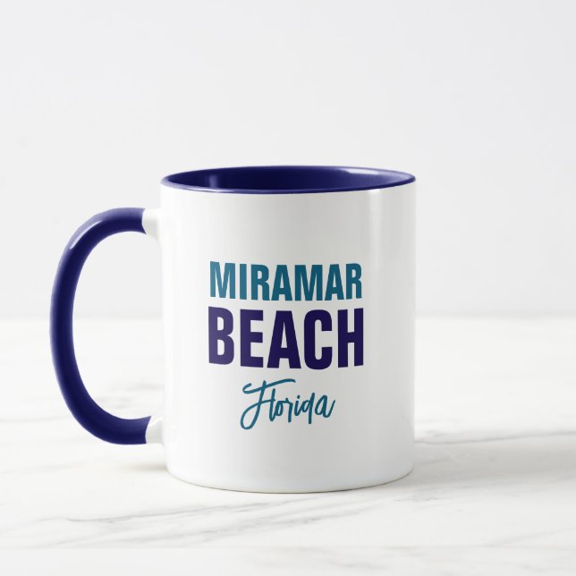 Caneca de café da praia de Miramar Flórida (Esquerda)