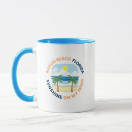 Caneca de café da praia de Nápoles Flórida