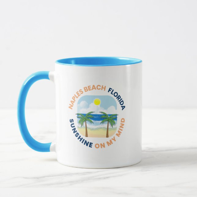 Caneca de café da praia de Nápoles Flórida (Esquerda)