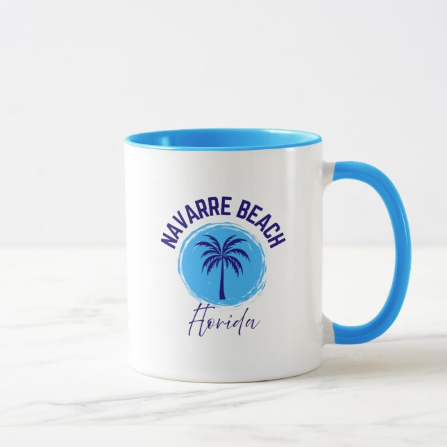 Caneca de café da praia de Navarre Florida (Direita)
