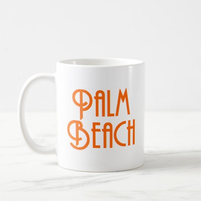caneca de café da praia de palma (Esquerda)
